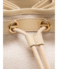 BORBONESE FLIGHT Mini bolso de hombro tipo cubo arena - Bolsos Mujer - 3