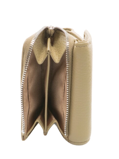 WALLETS GRAIN Cartera peque&ntilde;a de piel granulada sauce - Carteras Mujer
