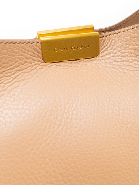 JO Bolso de hombro de piel arcilla - Bolsos Mujer