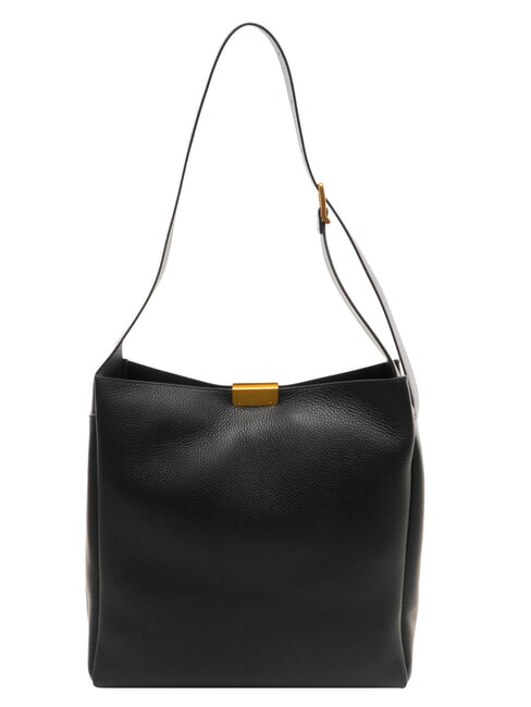 JO Bolso de hombro de piel negro - Bolsos Mujer