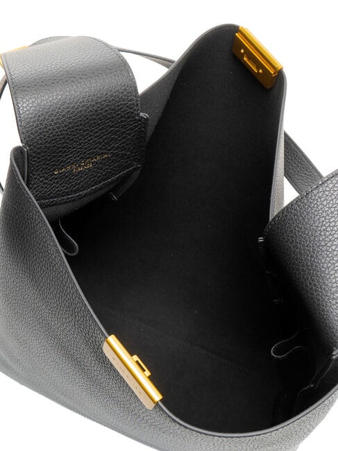 JO Bolso de hombro de piel negro - Bolsos Mujer