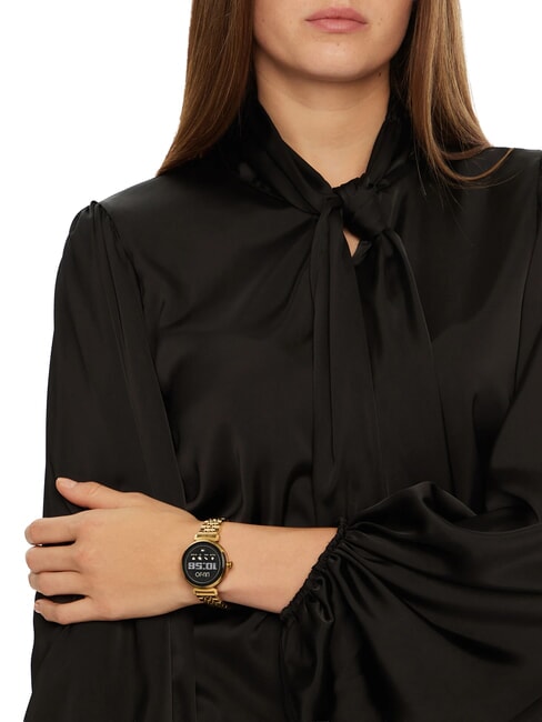 GLAM Reloj, reloj inteligente con caja de aleaci&oacute;n de zinc y acero oro - Relojes