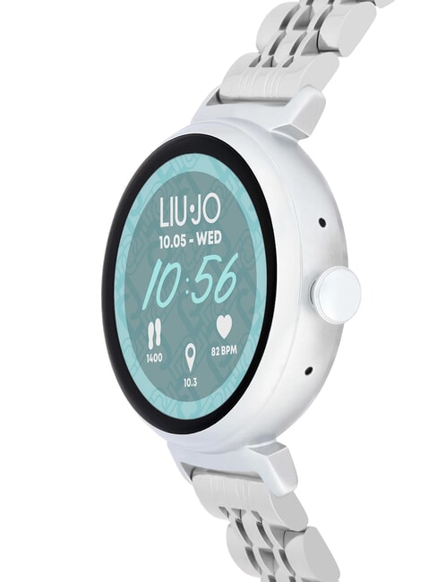 GLAM Reloj, reloj inteligente con caja de aleaci&oacute;n de zinc y acero plata - Relojes