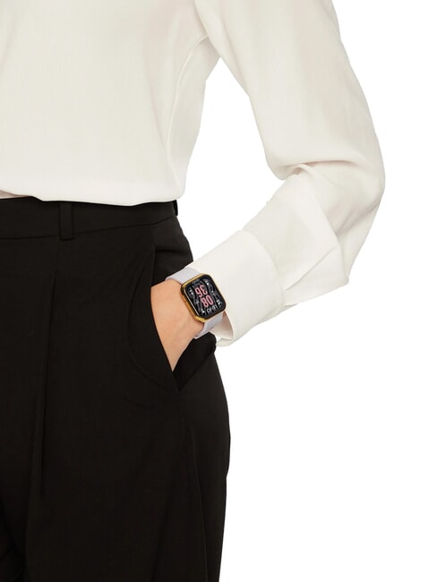 VOICE MINI Reloj, reloj inteligente con caja de silicona y acero oro - Relojes