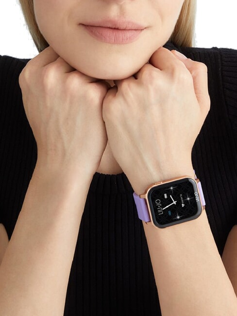 VOICE ENERGY Reloj, reloj inteligente con caja de silicona y aluminio rosa de oro - Relojes