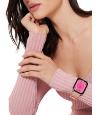 LIUJO VOICE SLIM Reloj, reloj inteligente con caja de silicona y acero rosa de oro - Relojes - 4