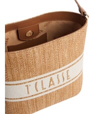 ALVIERO MARTINI PRIMA CLASSE RAFIA COAST Mini bolso tipo cubo TABACO - Bolsos Mujer - 4