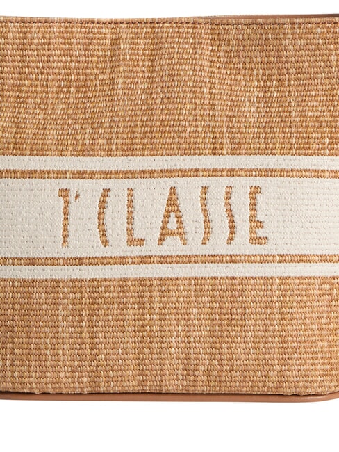 RAFIA COAST Mini bolso tipo cubo TABACO - Bolsos Mujer