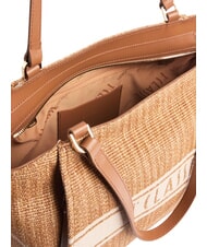 ALVIERO MARTINI PRIMA CLASSE RAFIA COAST Bolsa de la compra TABACO - Bolsos Mujer - 4