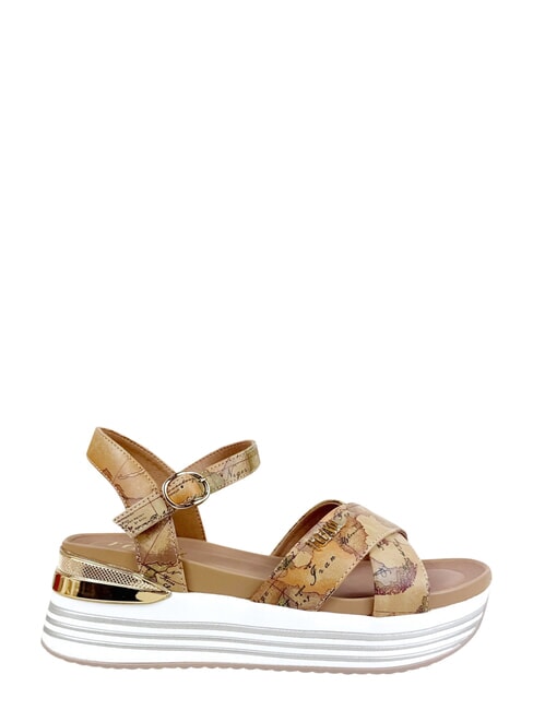 GEO sandalia de cu&ntilde;a NATURAL - Zapatos Mujer