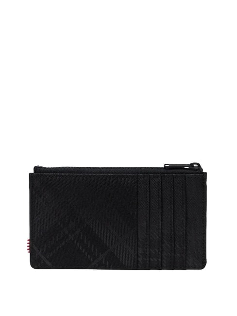 OSCAR Tarjetero plano con monedero relieve a cuadros - Carteras Mujer