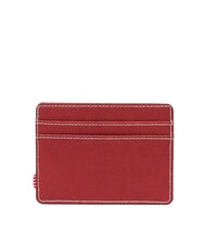 HERSCHEL CHARLIE  Tarjetero plano punto rojo ocre/blanco - Carteras Mujer - 2