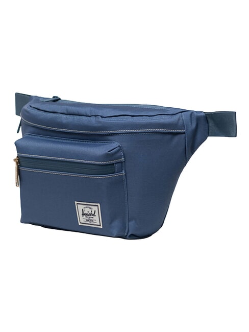 POP QUIZ Ri&ntilde;onera con bolsillo espejismo azul/puntada blanca - Ri&ntilde;oneras