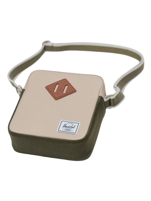 HERITAGE Monedero peque&ntilde;o sarga/verde hiedra - Bandoleras Hombre