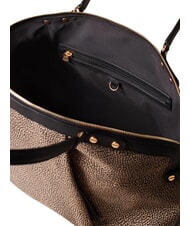 BORBONESE FRAME Bolso tipo ba&uacute;l con correa para el hombro. OP / NATURAL / NEGRO - Bolsos Mujer - 4