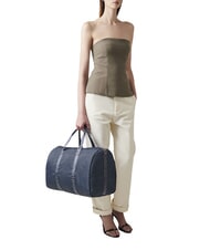 BORBONESE ECO LINE  Bolso mediano con bandolera lapisl&aacute;zuli azul - Bolsas de viaje - 2