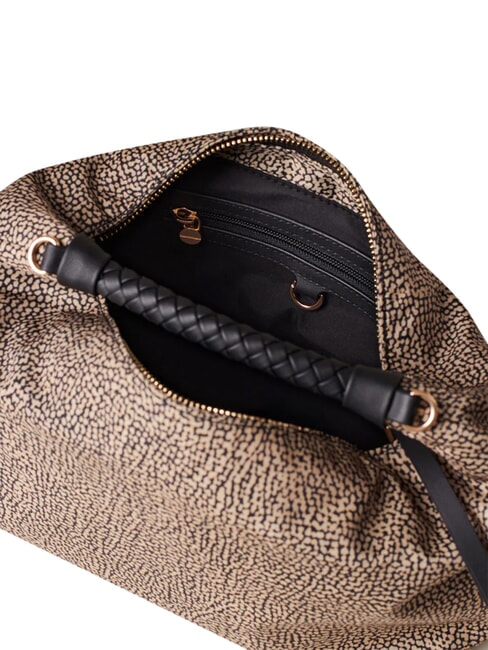 PLIE Bolso de hombro tipo hobo OP / NATURAL / NEGRO - Bolsos Mujer