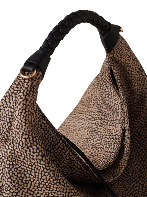 PLIE Bolso de hombro tipo hobo OP / NATURAL / NEGRO - Bolsos Mujer