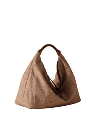 BORBONESE PLIE Bolso hobo mediano beiger yegua - Bolsos Mujer - 3