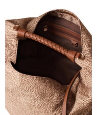 BORBONESE PLIE Bolso hobo mediano beiger yegua - Bolsos Mujer - 4