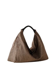 BORBONESE PLIE Bolso hobo mediano OP / NATURAL / NEGRO - Bolsos Mujer - 3