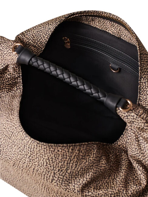 PLIE Bolso hobo mediano OP / NATURAL / NEGRO - Bolsos Mujer