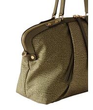 BORBONESE FRAME Bolso tipo ba&uacute;l con correa para el hombro. aceituna - Bolsos Mujer - 5