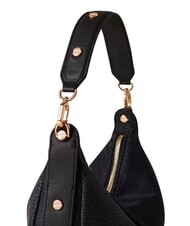 BORBONESE FRAME Bolso hobo, mini, bolso de hombro negro oscuro - Bolsos Mujer - 5