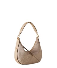 BORBONESE FRAME Bolso hobo, mini, bolso de hombro arena - Bolsos Mujer - 3