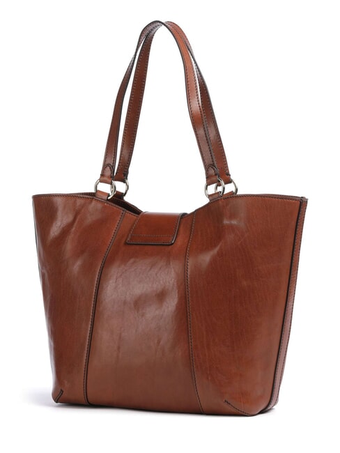 ERICA Comprador de cuero BROWN - Bolsos Mujer