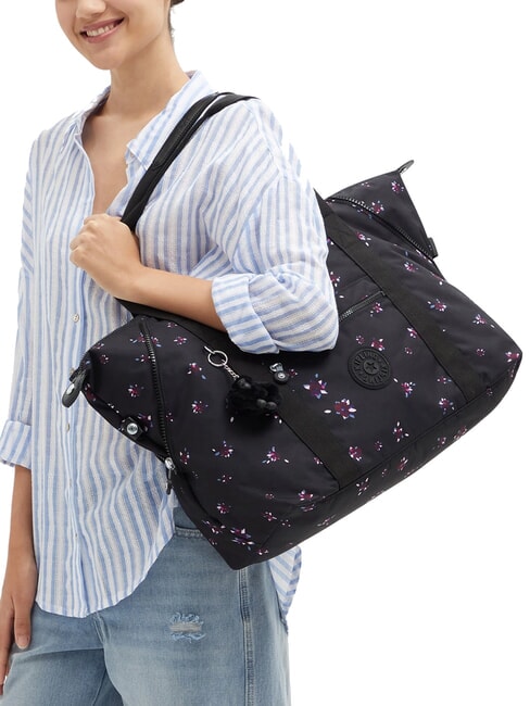 ART Bolso bandolera grande flor nocturna - Bolsos Mujer