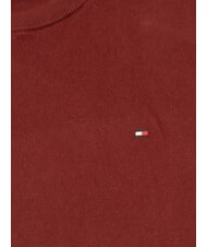 TOMMY HILFIGER PIMA Jersey de mezcla de cachemir con cuello redondo rojo intenso - Su&eacute;teres de los hombres - 2