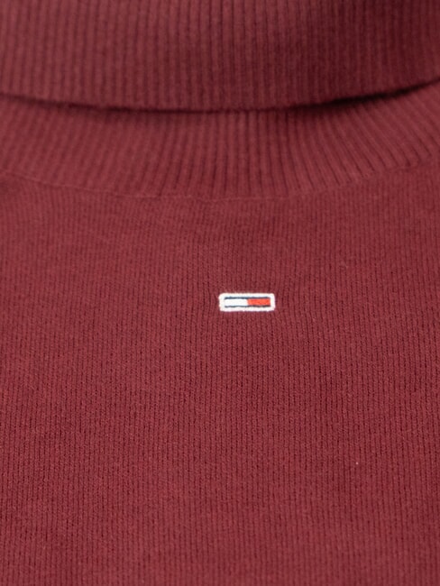 TH JEANS Su&eacute;ter tipo con cuello de tortuga rojo intenso - Su&eacute;teres de mujer
