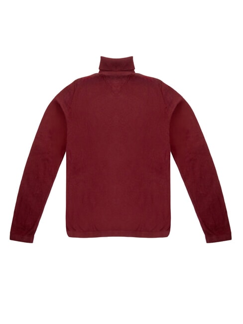 TH JEANS Su&eacute;ter tipo con cuello de tortuga rojo intenso - Su&eacute;teres de mujer