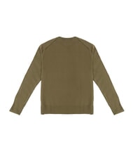 TOMMY HILFIGER PIMA Jersey de mezcla de cachemir con cuello redondo verde militar - Su&eacute;teres de los hombres - 3