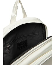 BLAUER PADDED NYLON Mochila con logotipo de diamantes de imitaci&oacute;n blanco - Bolsos Mujer - 5