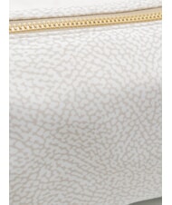 BORBONESE VIS-A-VIS Bolso de hombro peque&ntilde;o algod&oacute;n blanco - Bolsos Mujer - 3