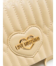 LOVE MOSCHINO BUBBLY LOVE Mini bolso de hombro manteca - Bolsos Mujer - 3