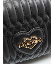 LOVE MOSCHINO BUBBLY LOVE Mini bolso de hombro negro - Bolsos Mujer - 3