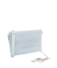 LOVE MOSCHINO SIGNATURE LOVE Bolso de mano con bandolera azul claro - Bolsos Mujer - 2