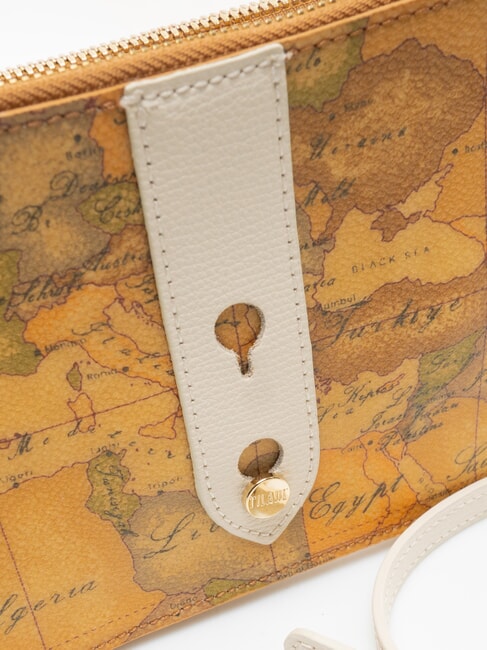 ESCAPE GEO Bolso de hombro con cadena y correa para el hombro. Marfil - Bolsos Mujer