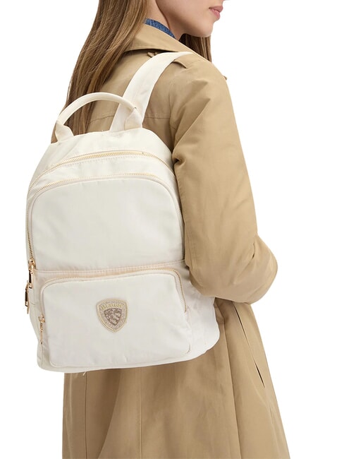 TWENTYFOUR Mochila con m&uacute;ltiples bolsillos blanco - Bolsos Mujer