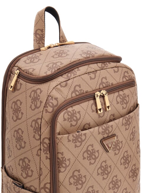 BERTA Mochila multibolsillos, con asiento bajo el pie de 45 cm. logotipo de caf&eacute; con leche / marr&oacute;n - Bolsos Mujer