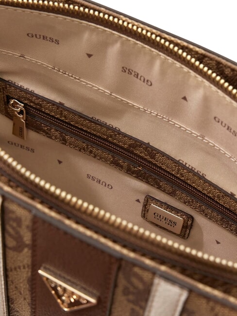 NOELLE 2 Bolsa de compras, bolso de hombro logotipo de caf&eacute; con leche / marr&oacute;n - Bolsos Mujer