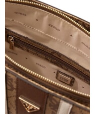 GUESS NOELLE 2 Bolsa de compras, bolso de hombro logotipo de caf&eacute; con leche / marr&oacute;n - Bolsos Mujer - 4