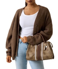 GUESS NOELLE 2 LUXURY Bolso logotipo de caf&eacute; con leche / marr&oacute;n - Bolsos Mujer - 2