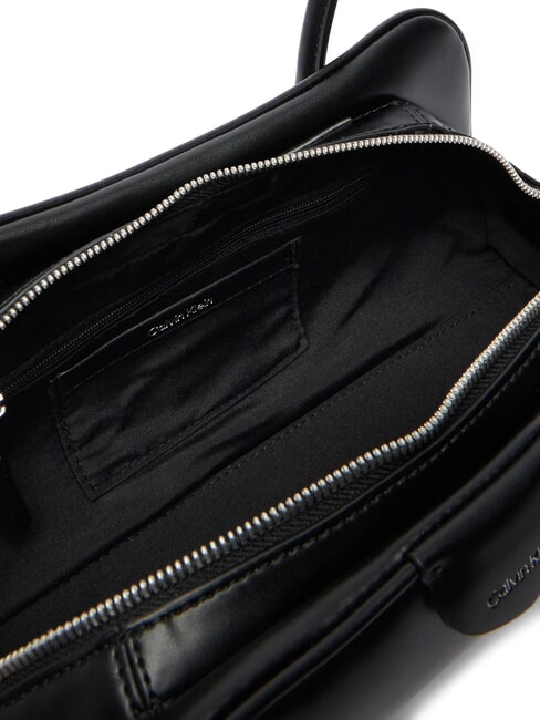 EMBOSSED LOGO BUSINE Bolso de hombro En negro - Bolsos Mujer