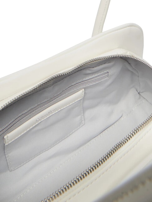EMBOSSED LOGO BUSINE Bolso de hombro aliso blanco - Bolsos Mujer