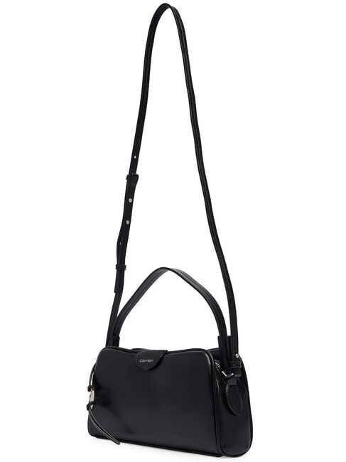 EMBOSSED LOGO BUSINE Bolso de mano con correa para el hombro. En negro - Bolsos Mujer