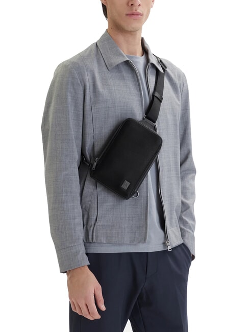 HARDWARE EMBLEM Bolso de hombro En negro - Bandoleras Hombre